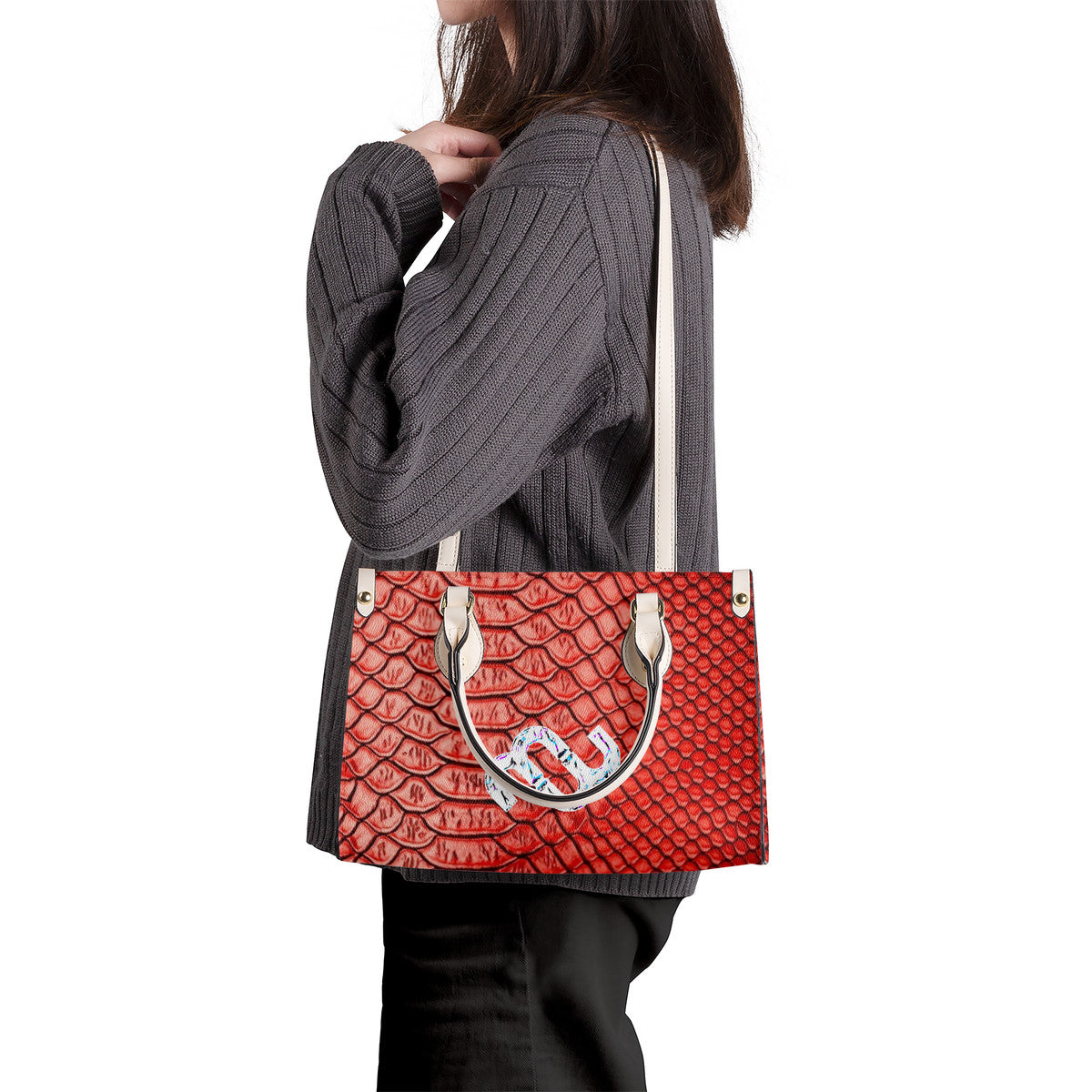 Money Bushae SF_B3 Luxury Women PU Tote Bag - White