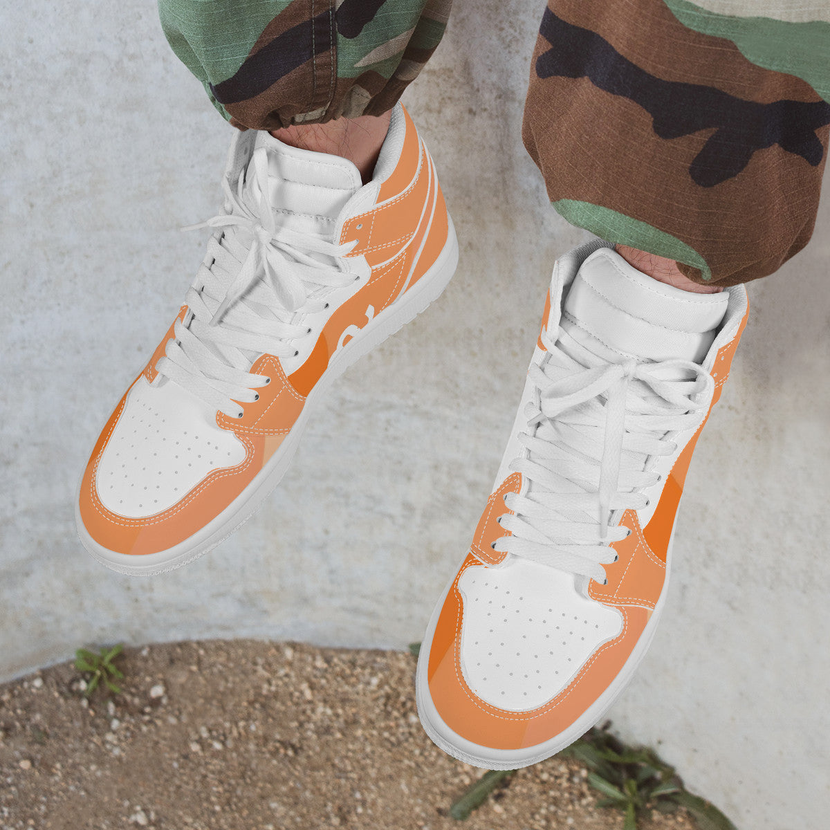 Money Bushae D17 High Top Synthetic Leather Sneaker