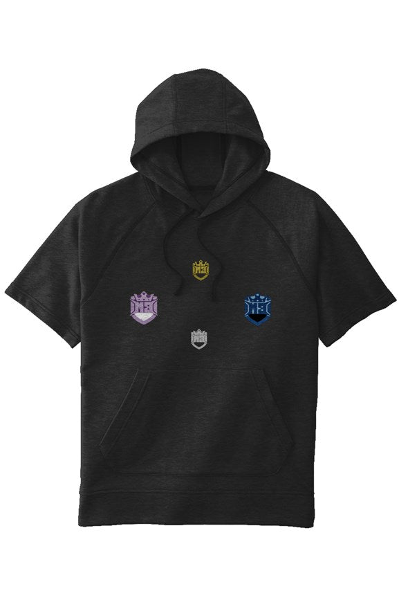 MB Tri-Blend Fleece S/S Hooded Pullover