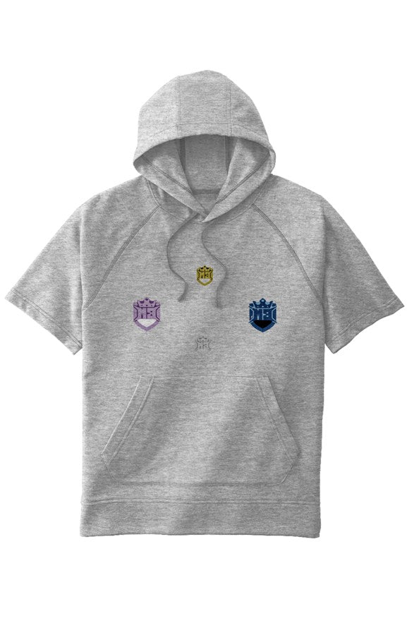 MB Tri-Blend Fleece S/S Hooded Pullover