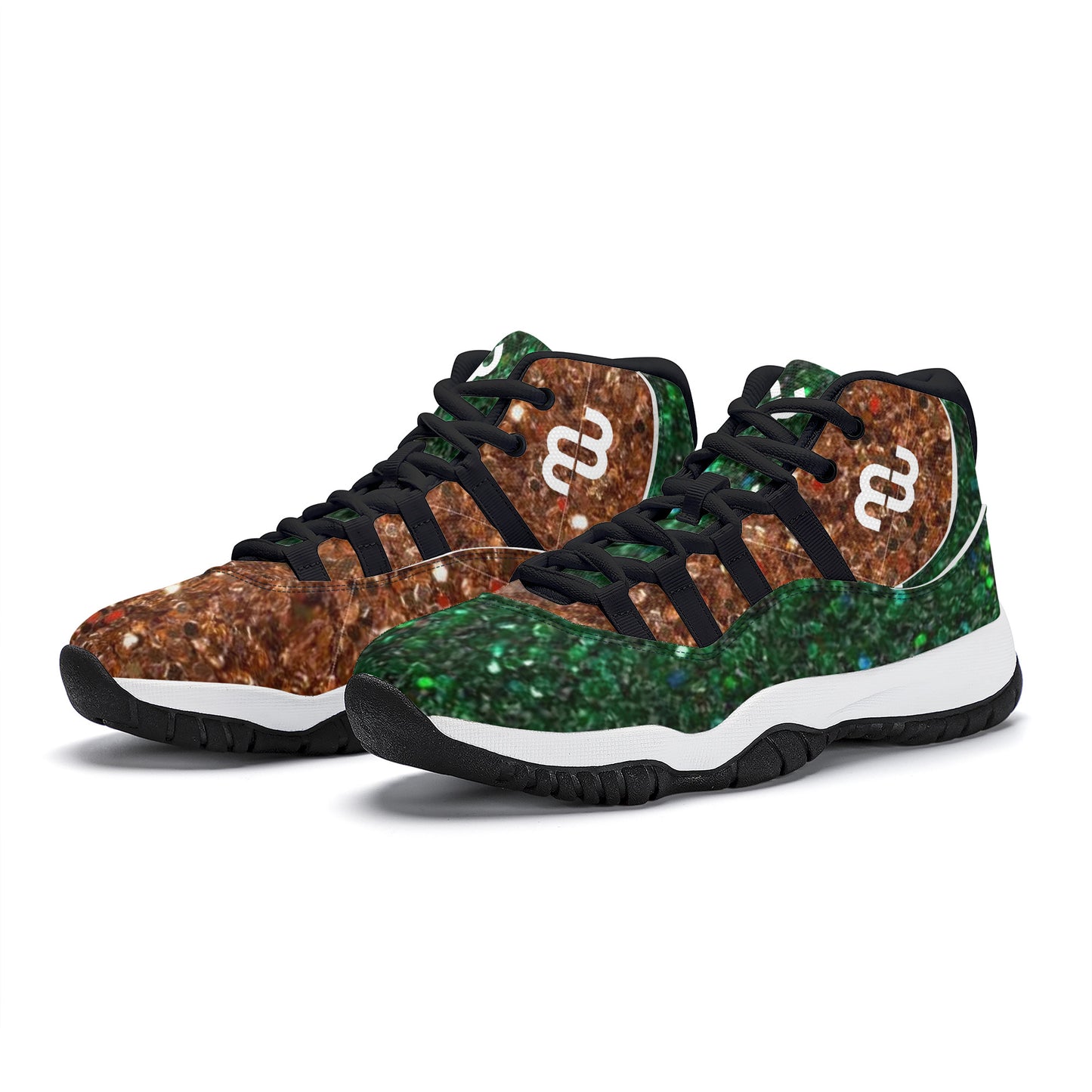 Money Bushae SF_S38 High Top Air Retro Sneakers - Black