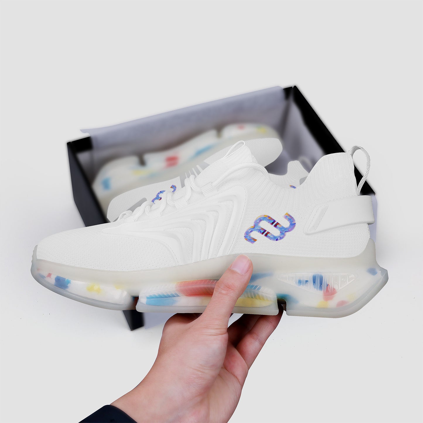 Money Bushae SF_S35 Air Max React Sneakers - White