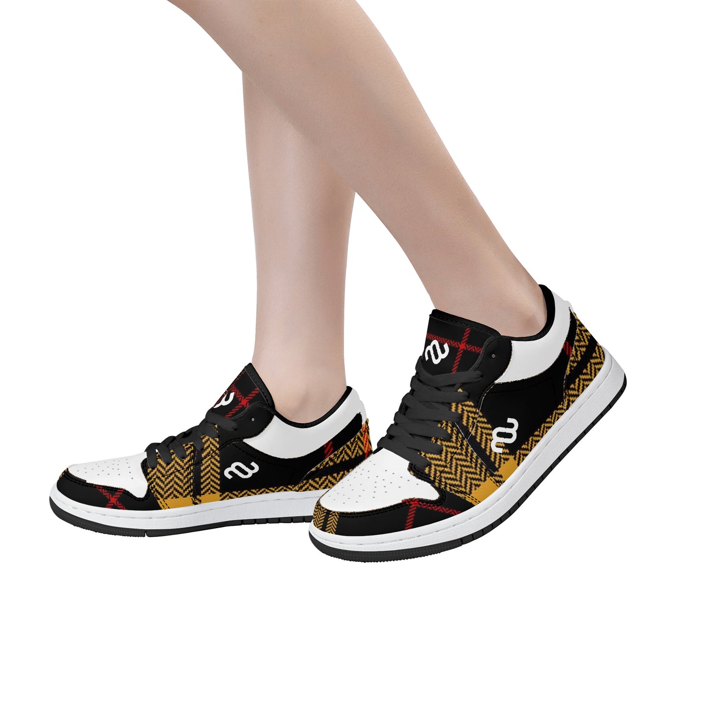 Money Bushae SF_S40 Unisex Low Top Skateboard Sneakers - Black