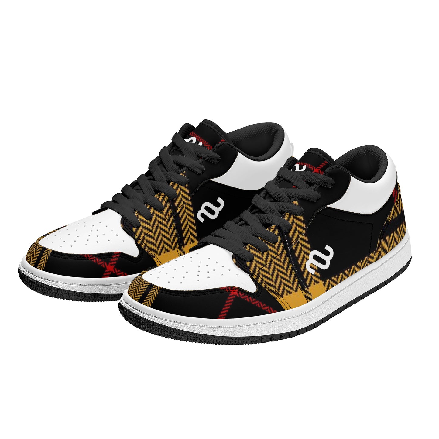 Money Bushae SF_S40 Unisex Low Top Skateboard Sneakers - Black