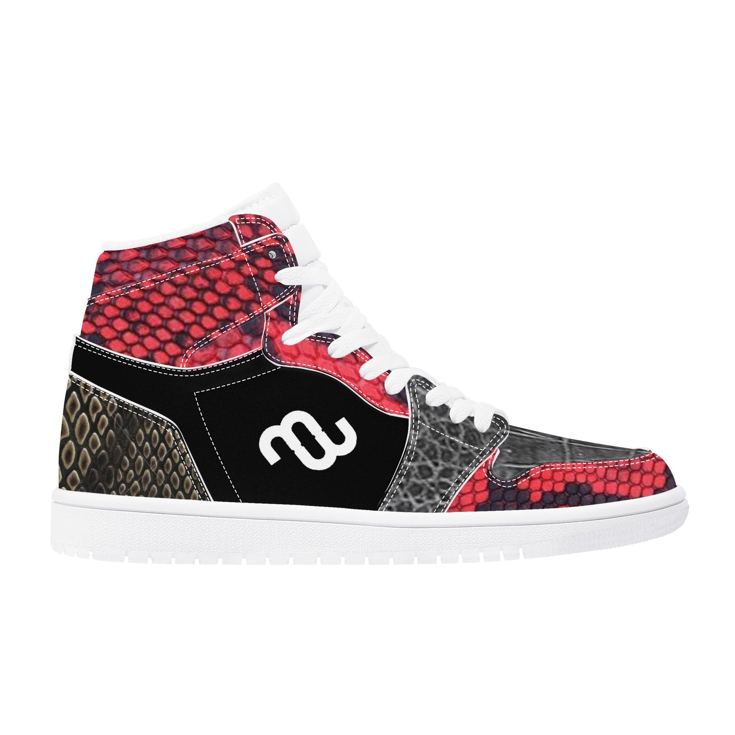 Money Bushae D17 High Top Synthetic Leather Sneaker