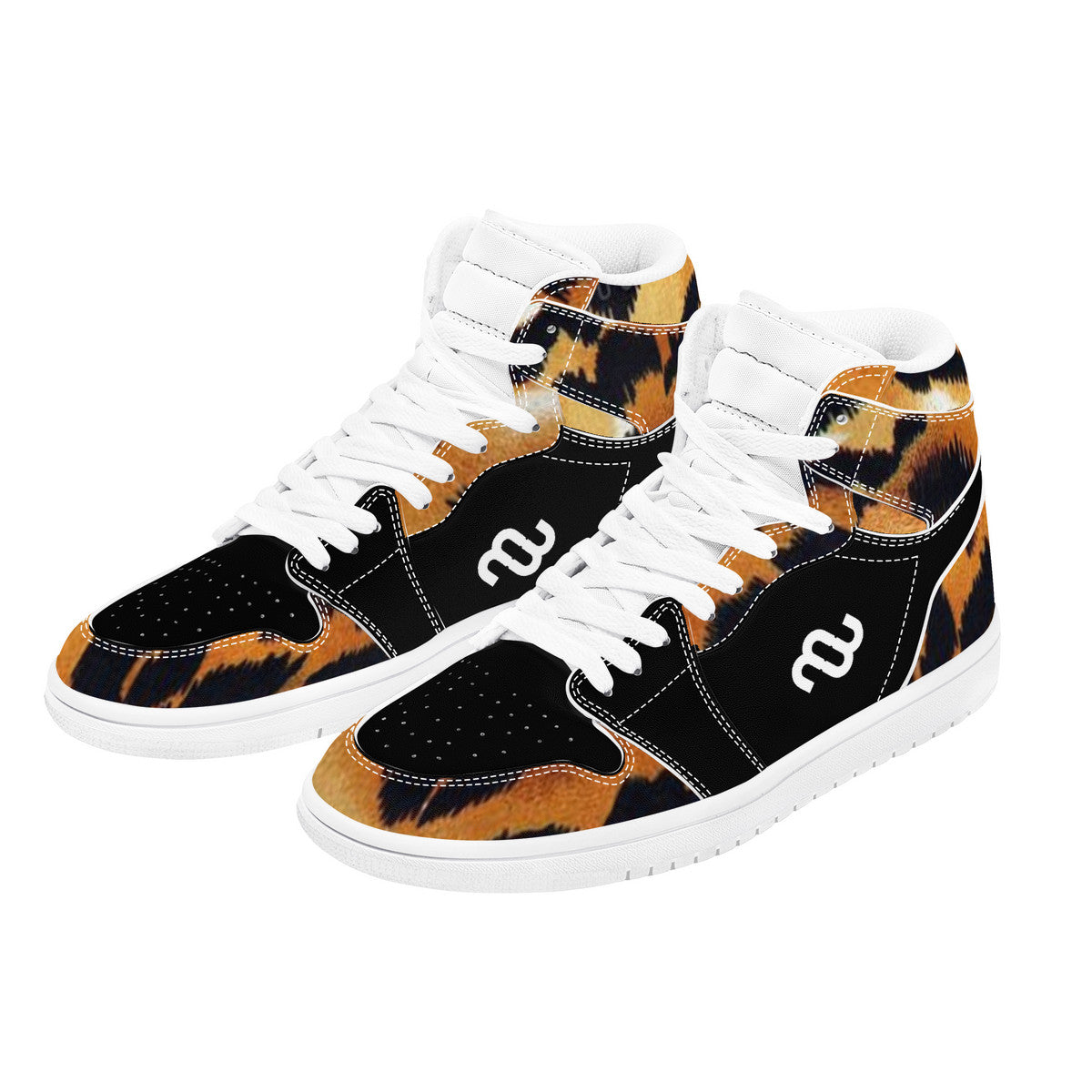 Money Bushae tiger D17 High Top Synthetic Leather Sneaker