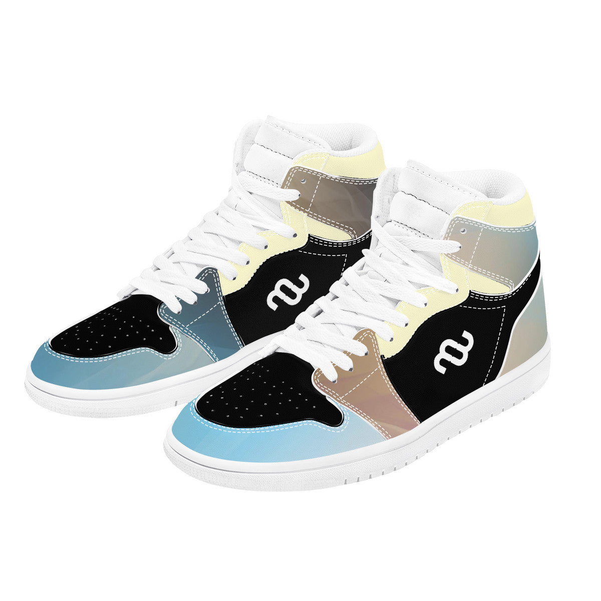 Money Bushae D17 High Top Synthetic Leather Sneaker