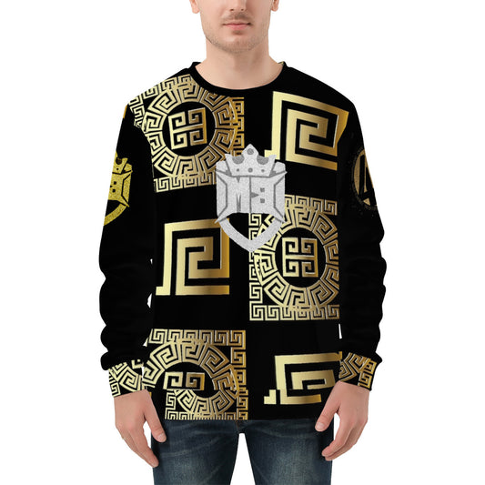 Money Bushae 45 D85 Men's All Over Print Sweater