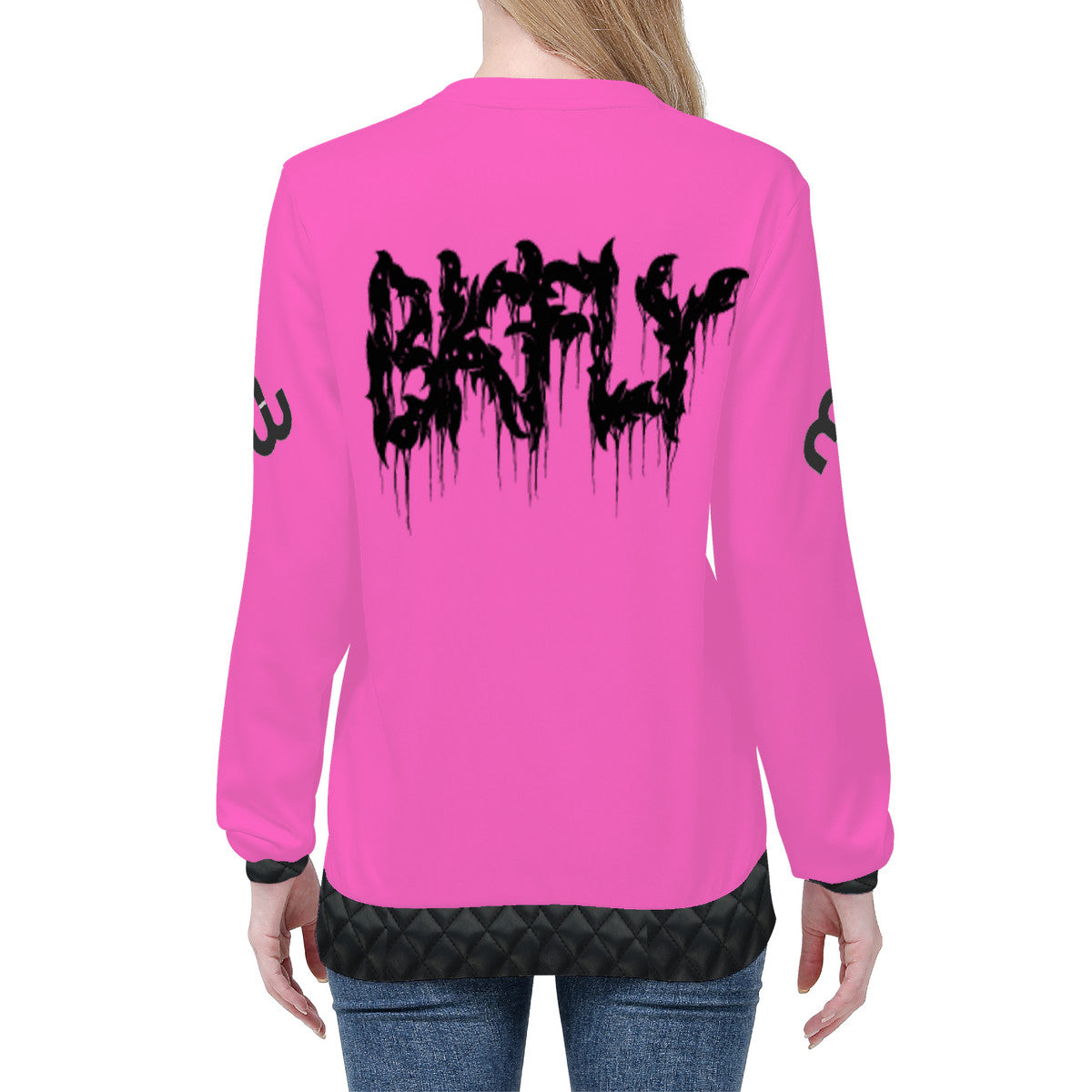 BKFLY Women's All Over Print Sweater