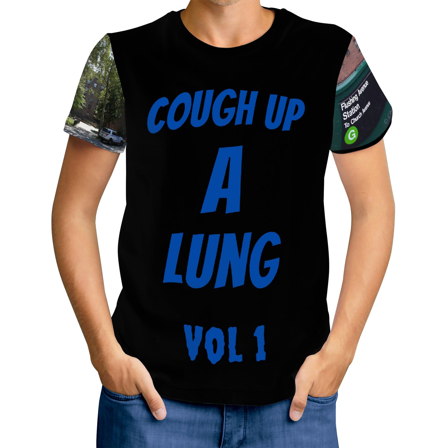 Marcy pj's cough up a lung D61 Men's All Over Print T-Shirt