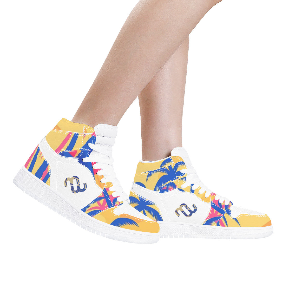 Money Bushae D17 High Top Synthetic Leather Sneaker