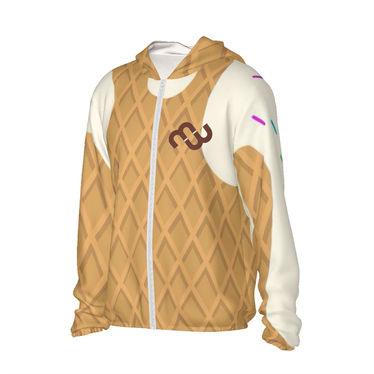 Money Bushae ice cream cone vanilla HC_F1 Sun Protective Lightweight Zipper Hoodie