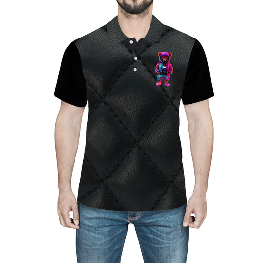 Money Bushae Swag Bear D60 All Over Print Polo Shirt