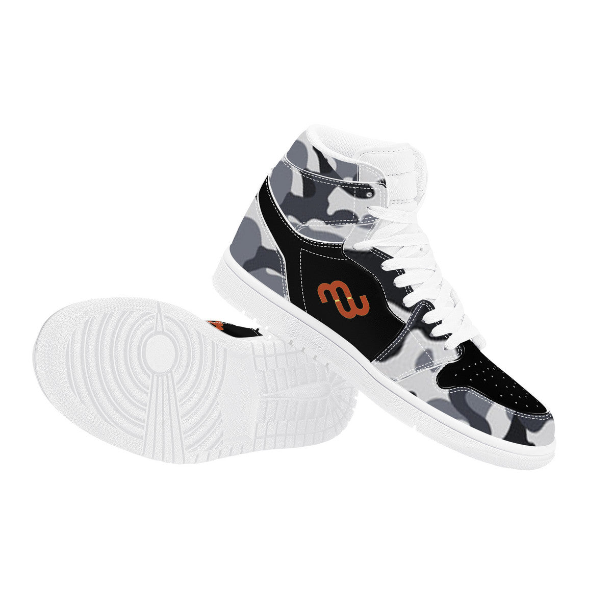 Money Bushae D17 High Top Synthetic Leather Sneaker