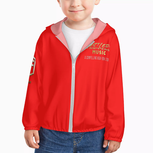 Hsm HC_F2 Kids Sun Protective Lightweight Zipper Hoodie