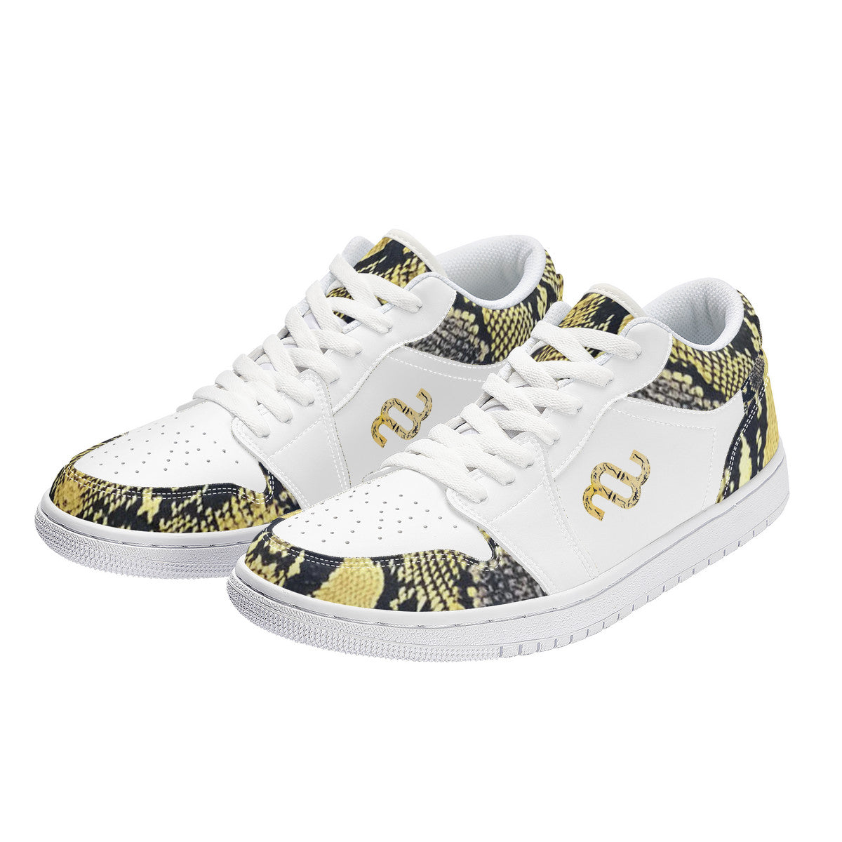 Money Bushae SF_S40 Unisex Low Top Skateboard Sneakers - White