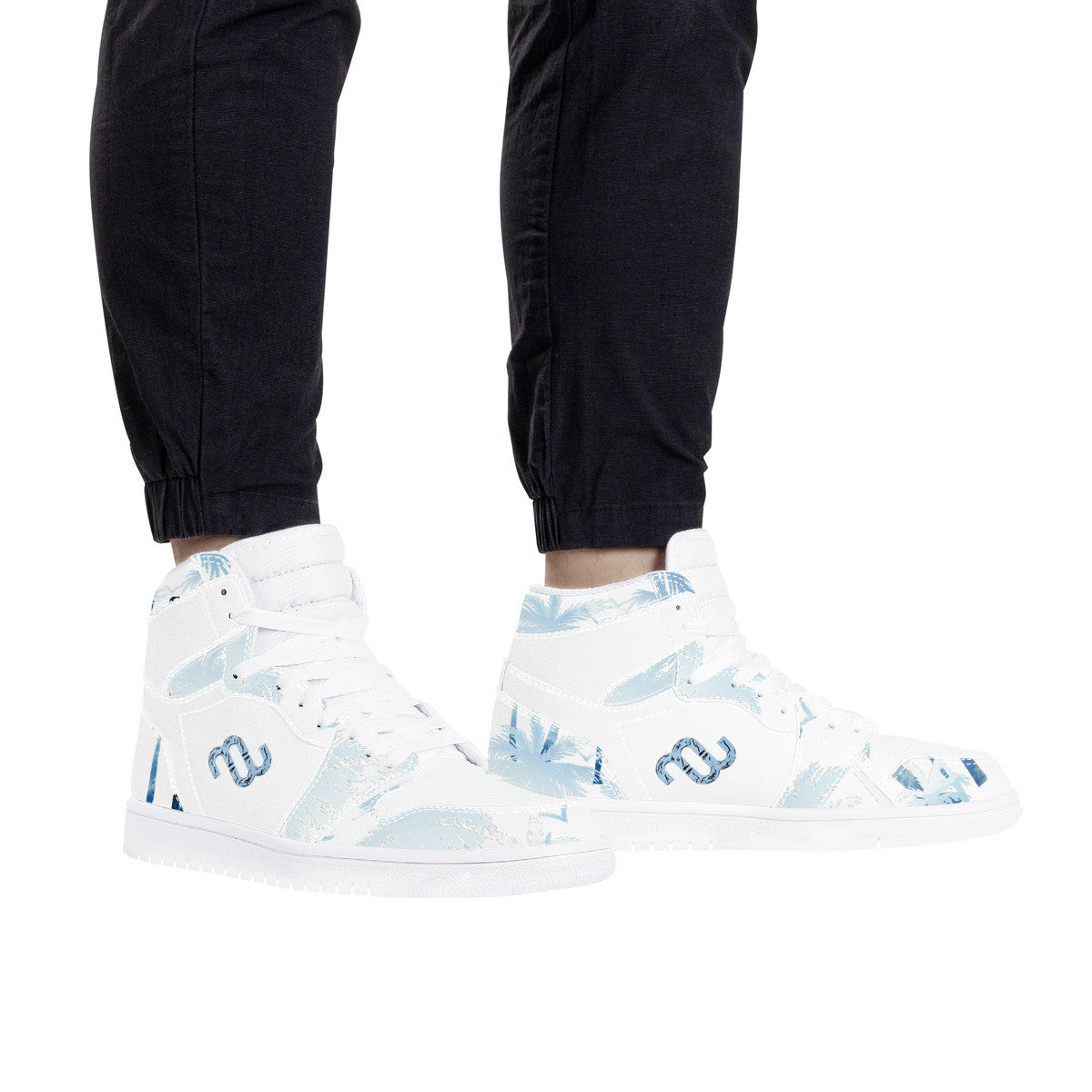 Money Bushae D17 High Top Synthetic Leather Sneaker