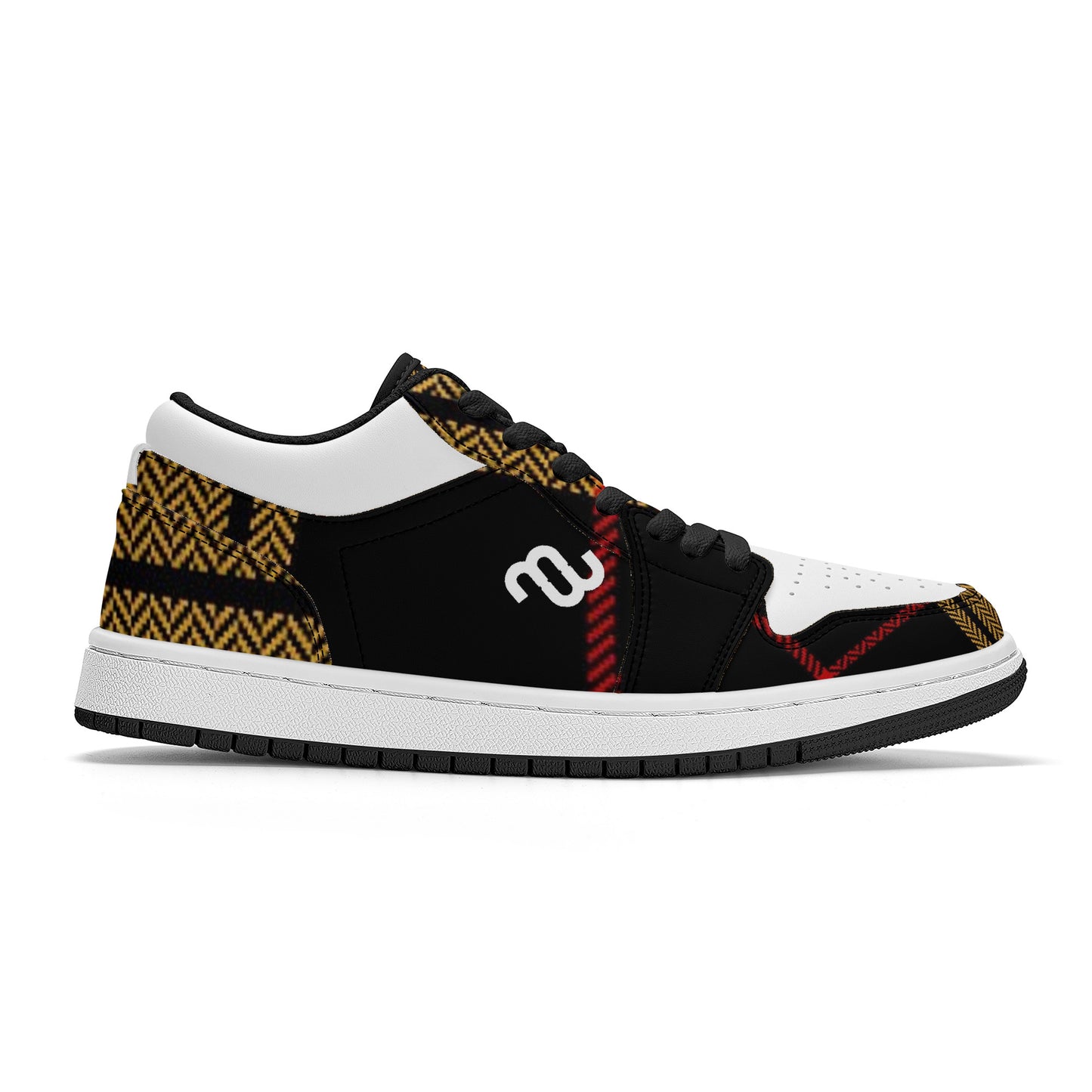 Money Bushae SF_S40 Unisex Low Top Skateboard Sneakers - Black