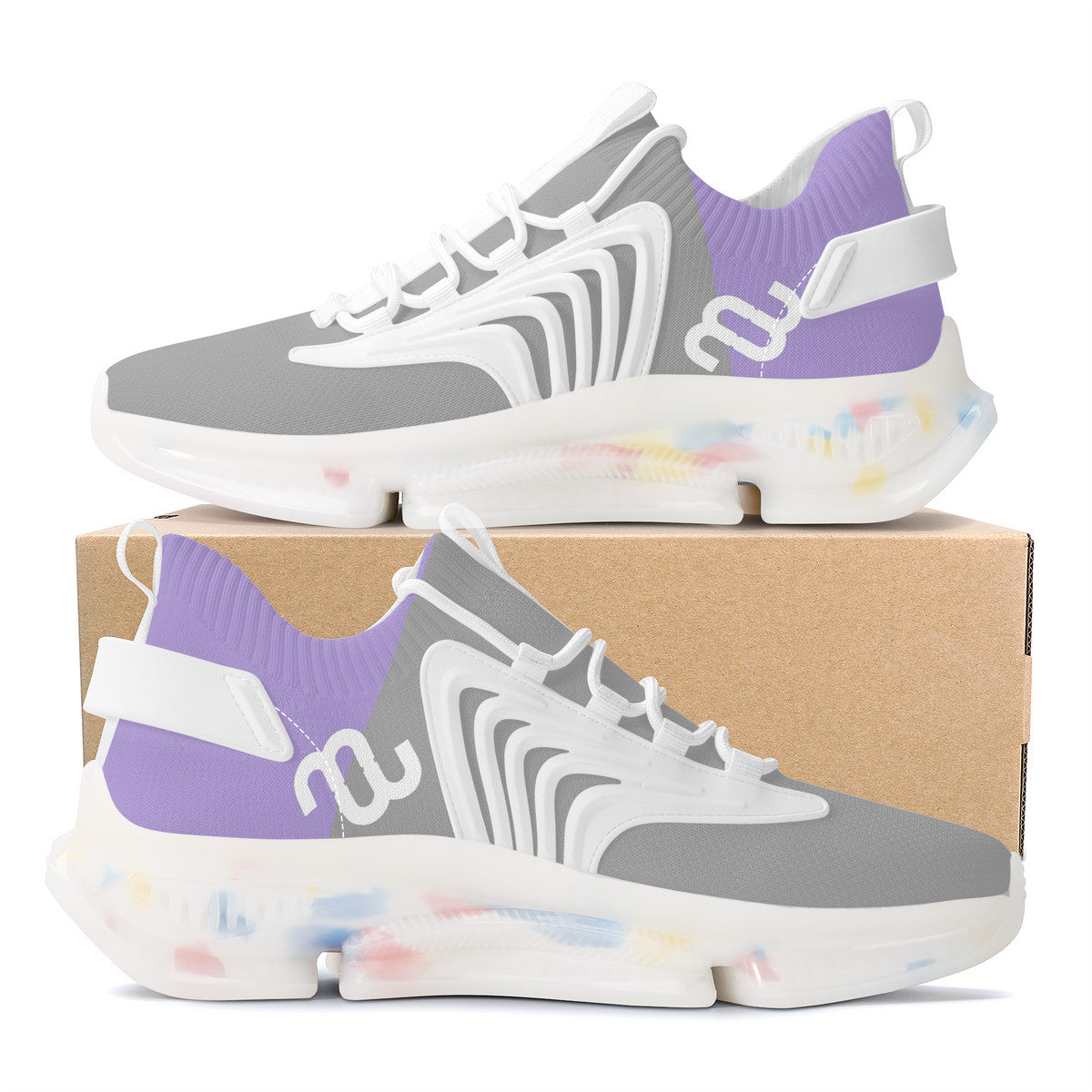 Money Bushae SF_S35 Air Max React Sneakers - White