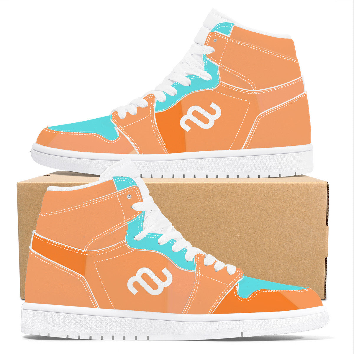 Money Bushae D17 High Top Synthetic Leather Sneaker