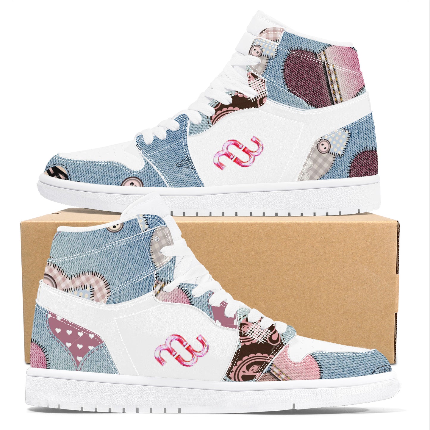 Money Bushae D17 High Top Synthetic Leather Sneaker