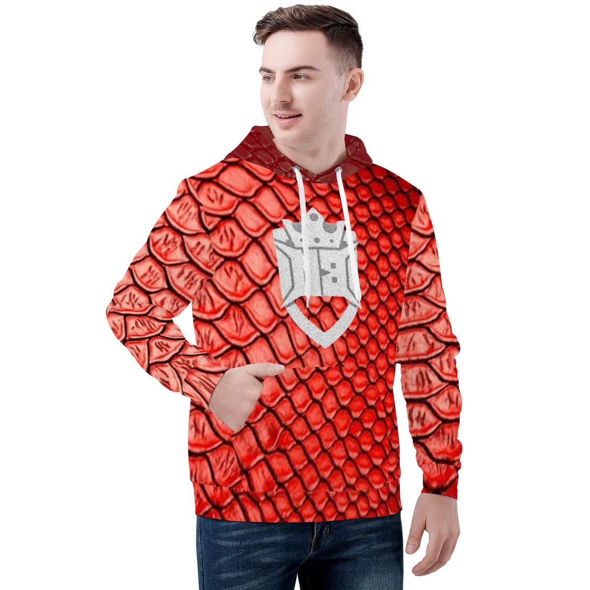 Money Bushae D55 Men's All Over Print Hoodie