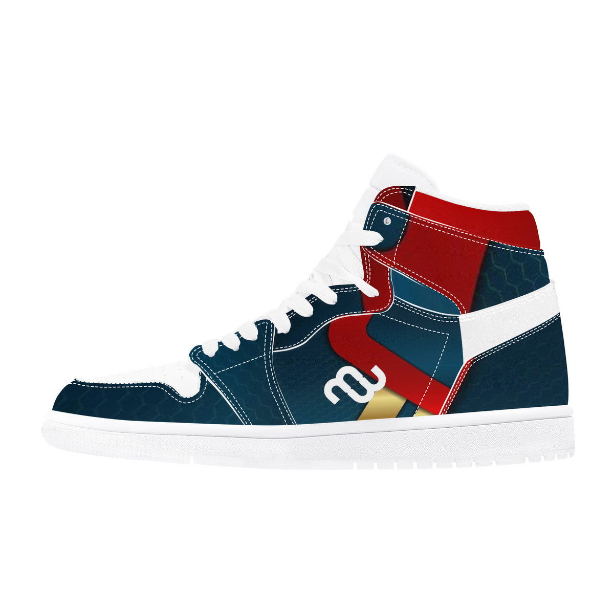 Money Bushae D17 High Top Synthetic Leather Sneaker