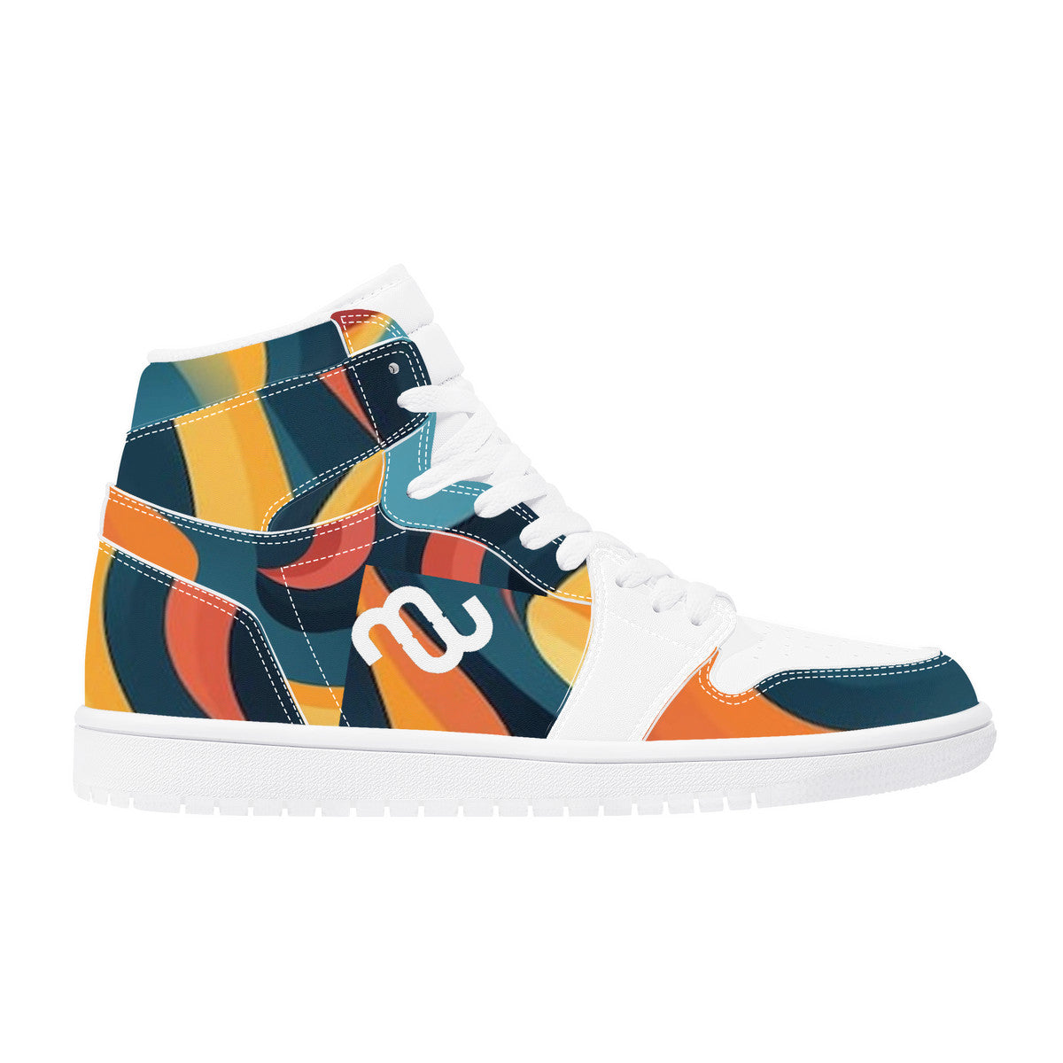 Money Bushae D17 High Top Synthetic Leather Sneaker