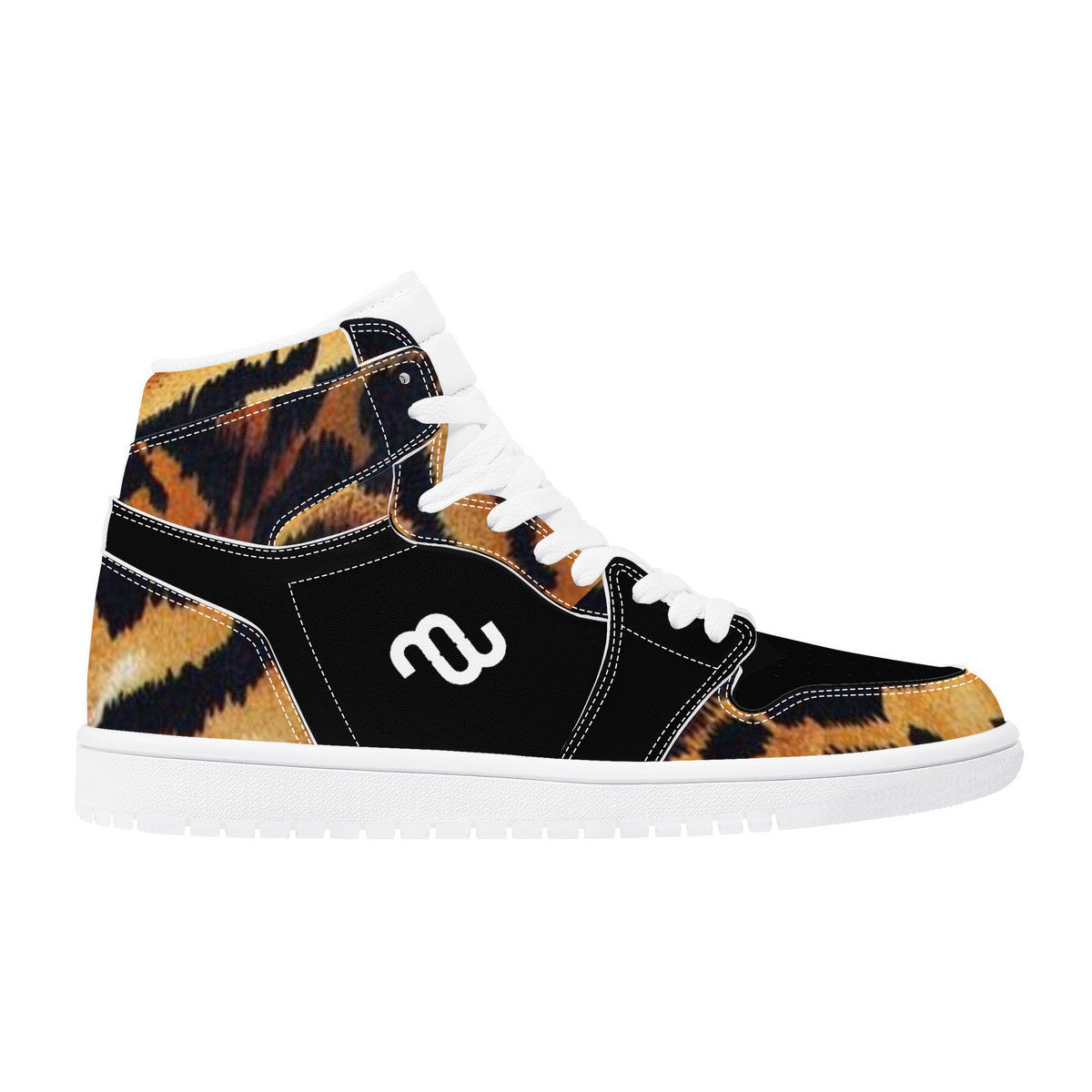 Money Bushae tiger D17 High Top Synthetic Leather Sneaker