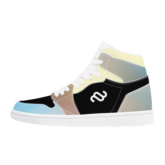 Money Bushae D17 High Top Synthetic Leather Sneaker