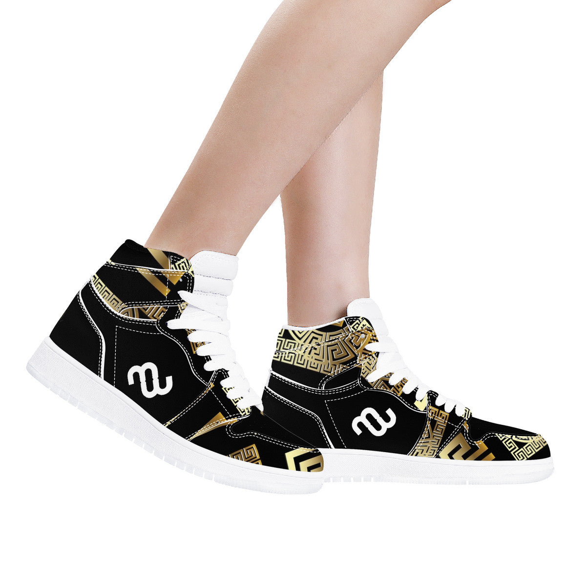 Money Bushae 45 D17 High Top Synthetic Leather Sneaker