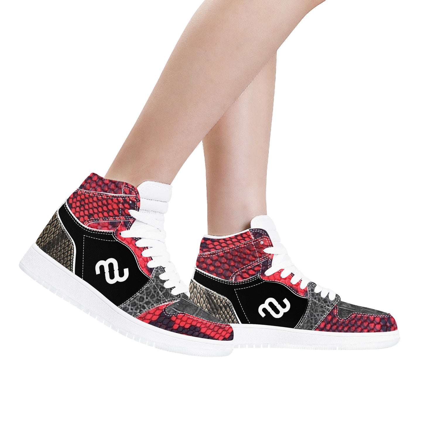 Money Bushae D17 High Top Synthetic Leather Sneaker