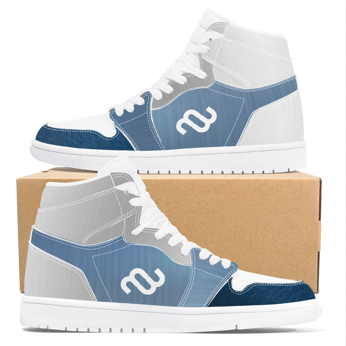 Money Bushae D17 High Top Synthetic Leather Sneaker