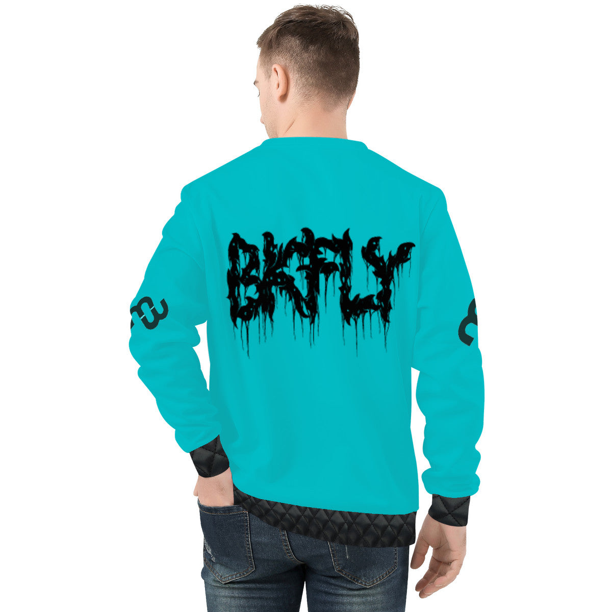 BKFLY Men's All Over Print Sweater