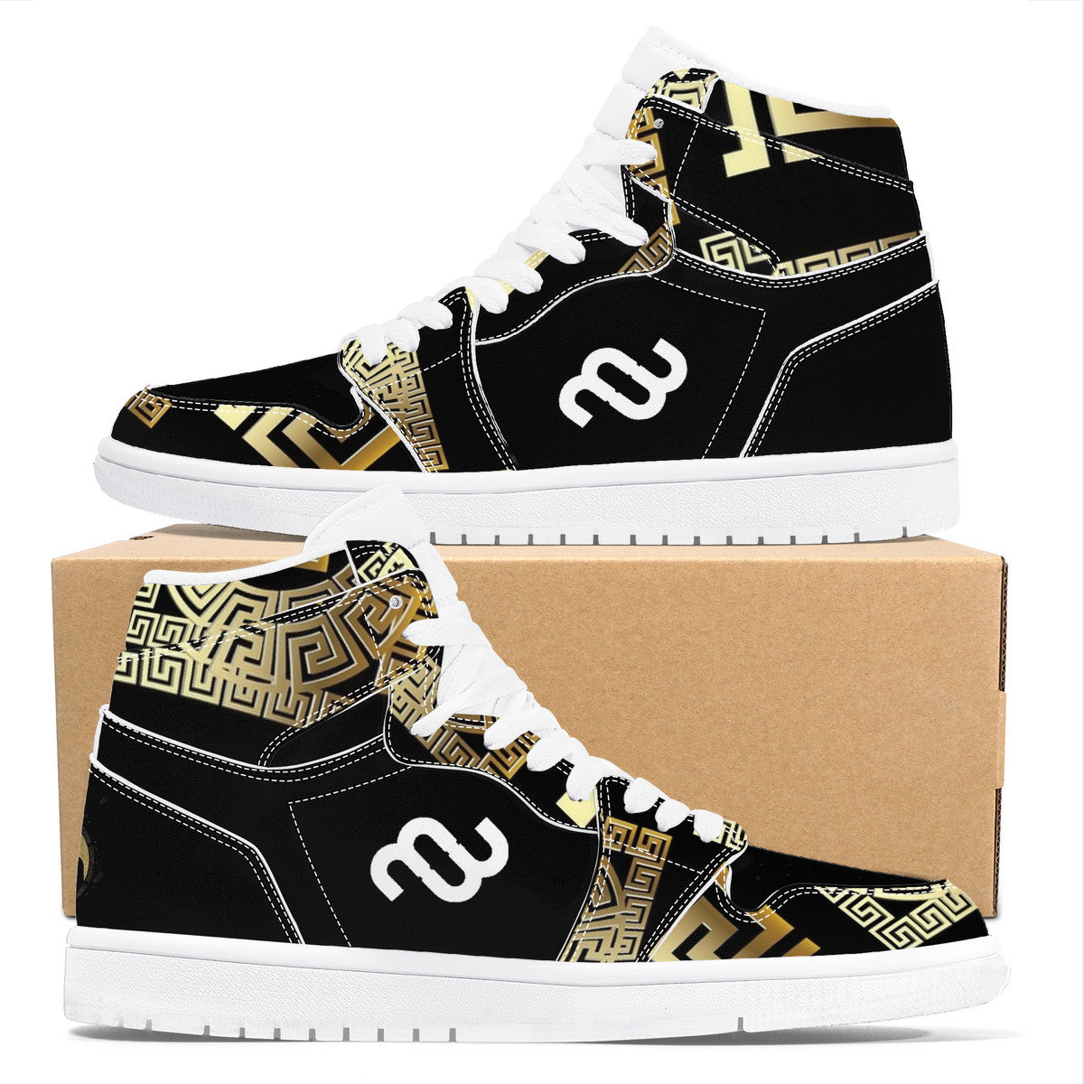 Money Bushae 45 D17 High Top Synthetic Leather Sneaker