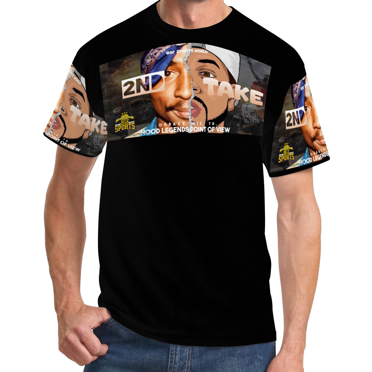 2ndTake Men's All Over Print T-Shirt