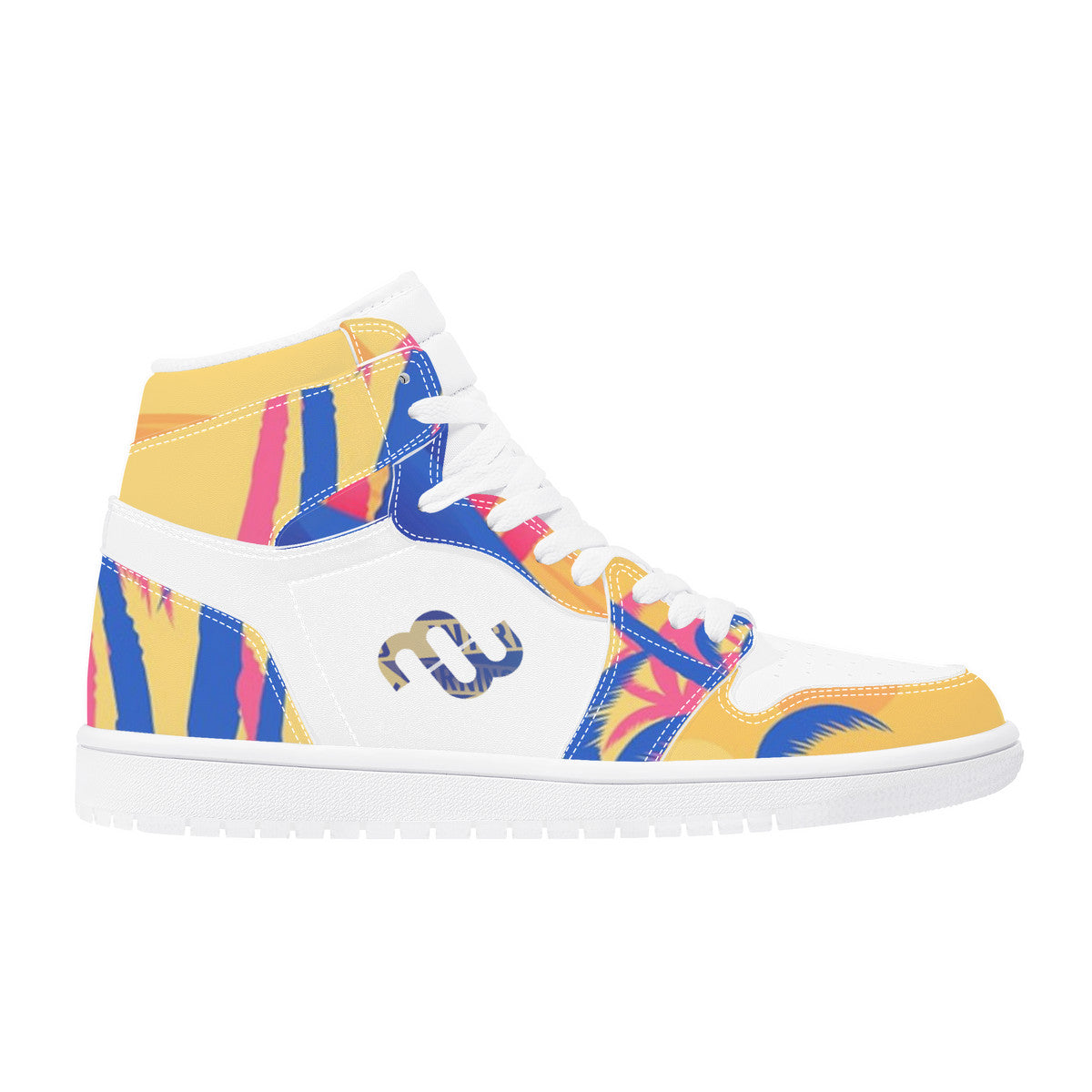Money Bushae D17 High Top Synthetic Leather Sneaker