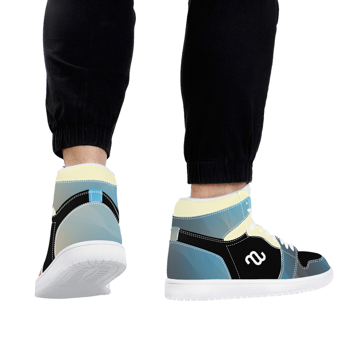 Money Bushae D17 High Top Synthetic Leather Sneaker