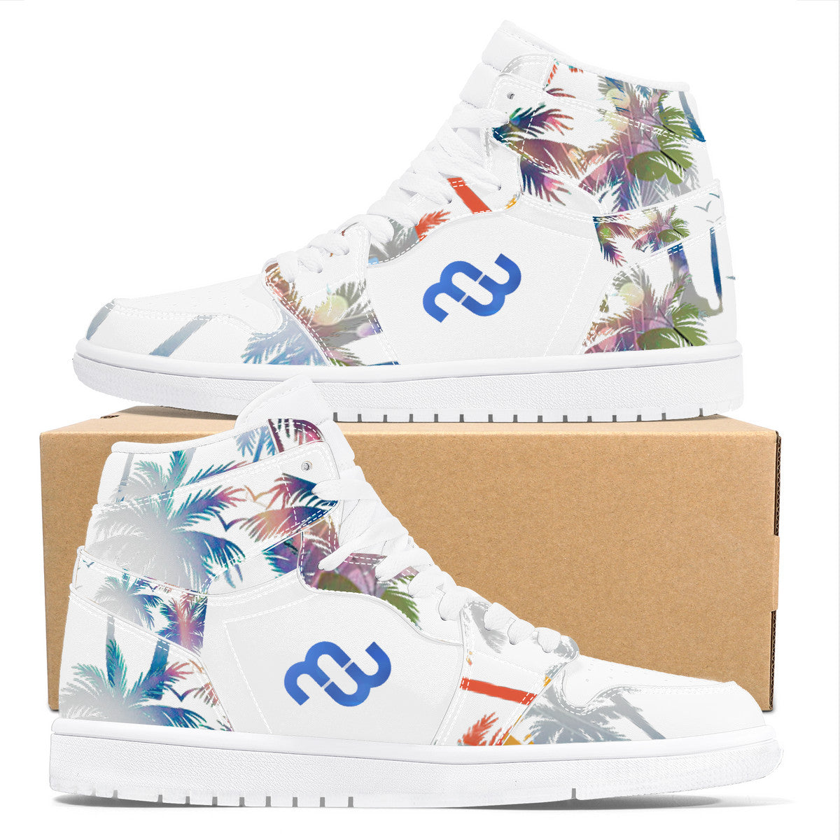 Money Bushae D17 High Top Synthetic Leather Sneaker