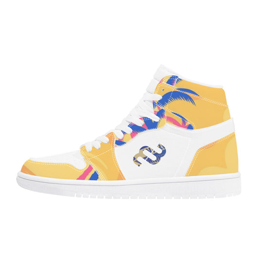 Money Bushae D17 High Top Synthetic Leather Sneaker