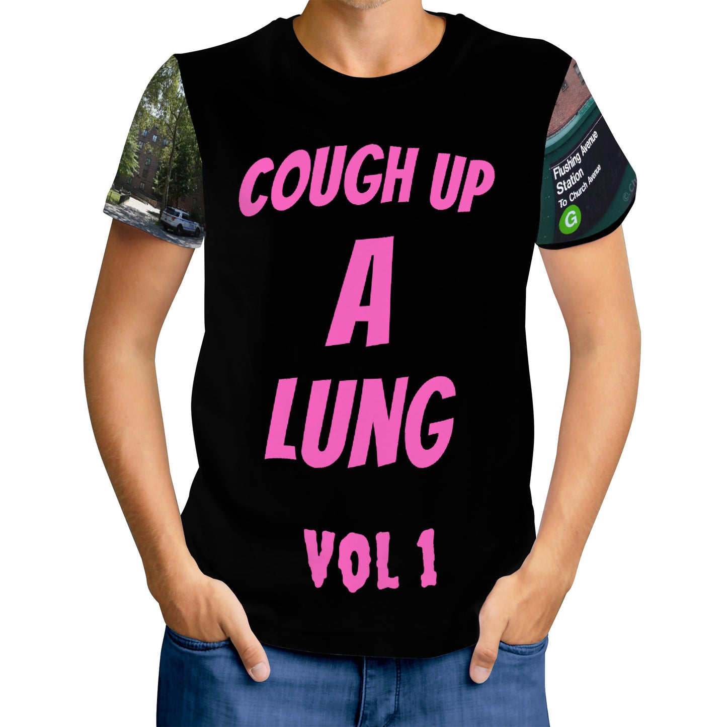 Marcy pj's cough up a lung D61 Men's All Over Print T-Shirt