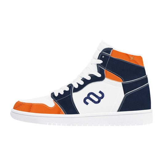 Money Bushae D17 High Top Synthetic Leather Sneaker