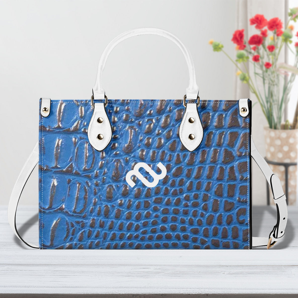 Money Bushae Gator Skin Multiple Sizes Upgraded Luxury Women PU Leather Handbag