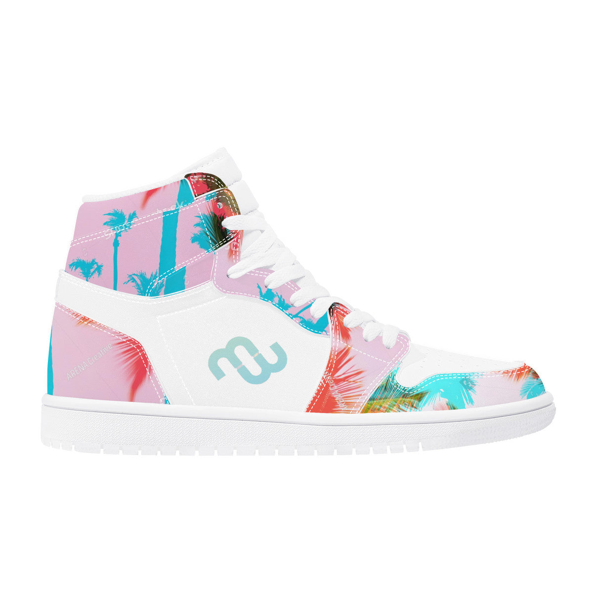 Money Bushae D17 High Top Synthetic Leather Sneaker