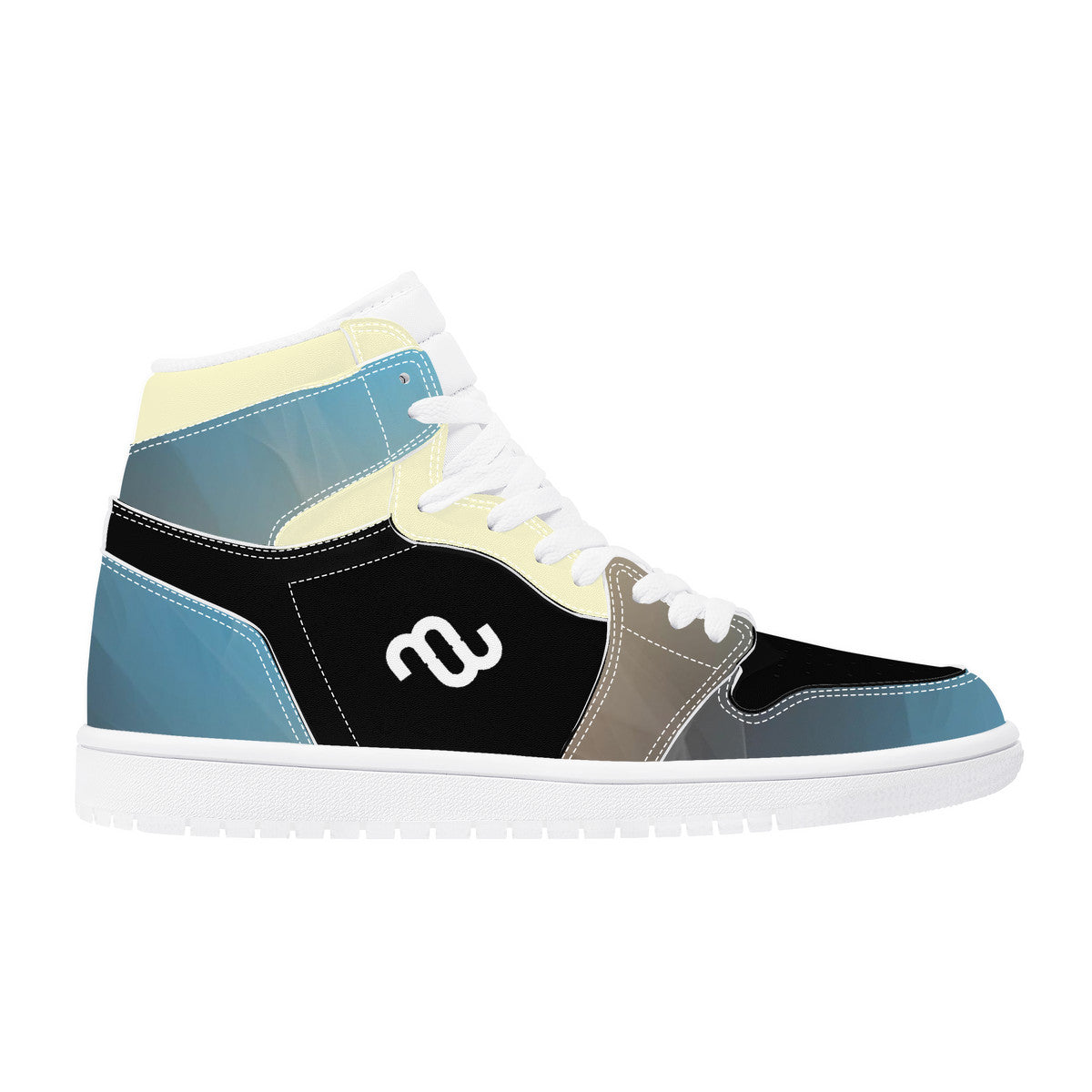 Money Bushae D17 High Top Synthetic Leather Sneaker