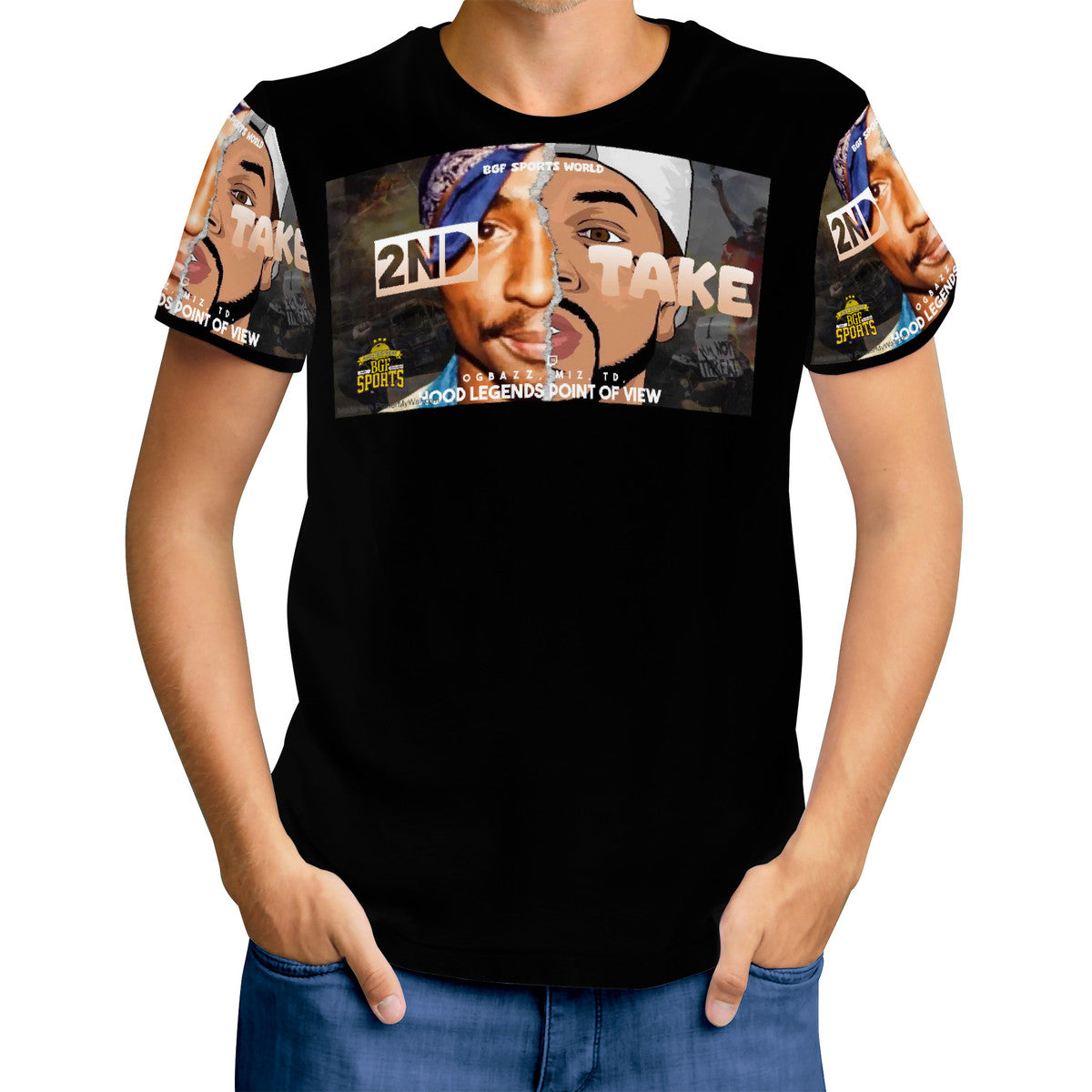 2ndTake Men's All Over Print T-Shirt