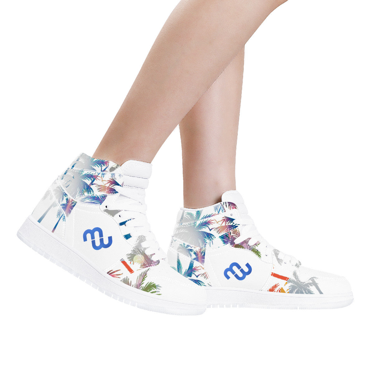 Money Bushae D17 High Top Synthetic Leather Sneaker