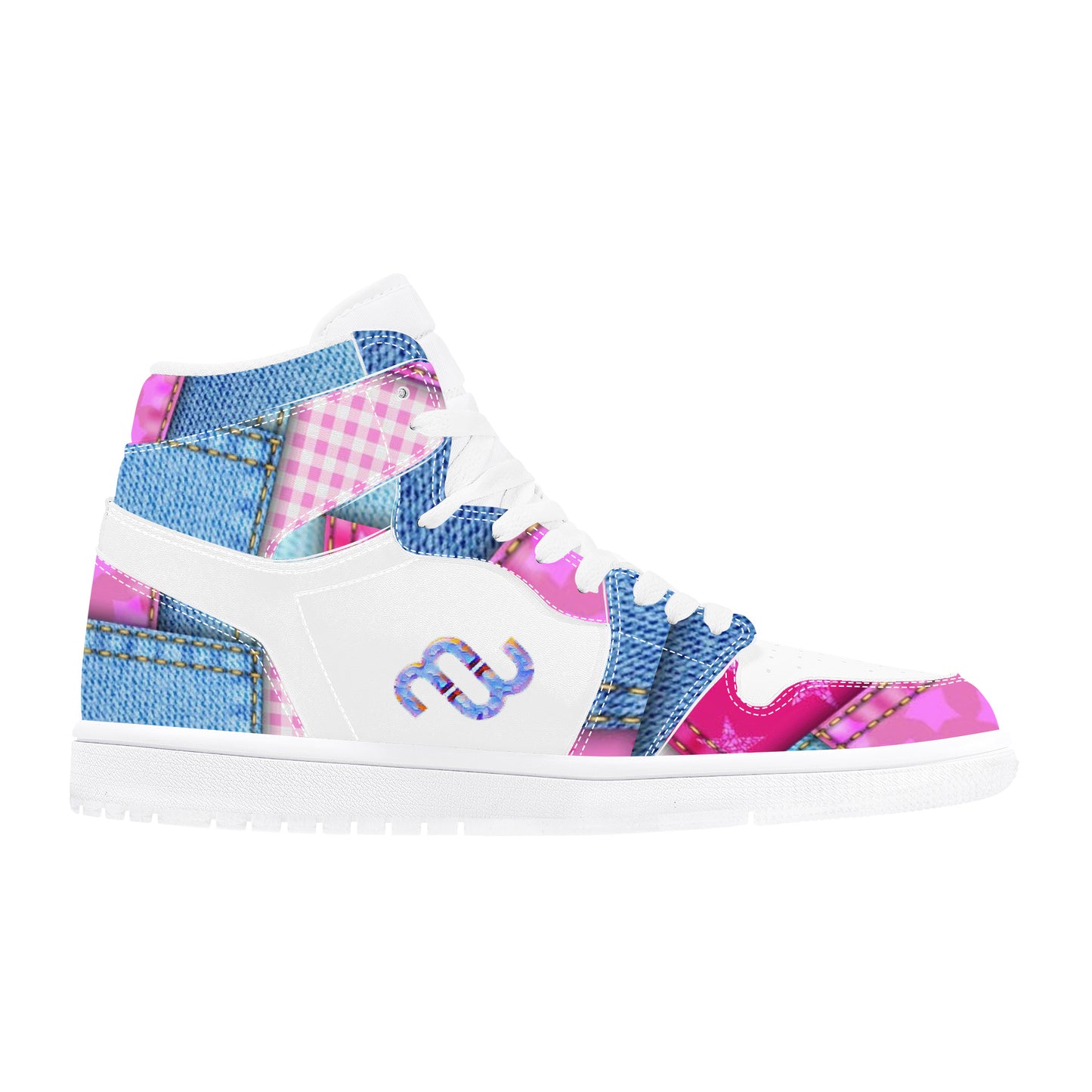 Money Bushae D17 High Top Synthetic Leather Sneaker