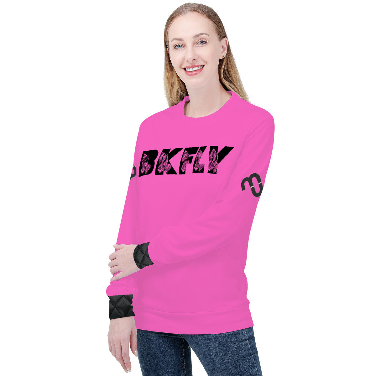 BKFLY Women's All Over Print Sweater