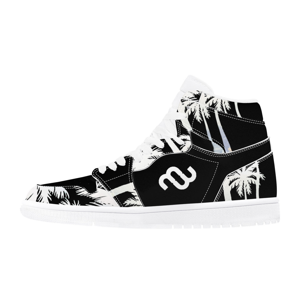 Money Bushae D17 High Top Synthetic Leather Sneaker